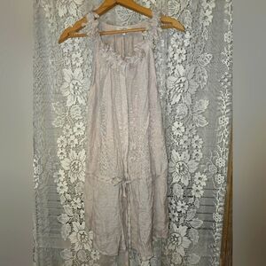 Mystree Linen Natural Tunic, Womens Small